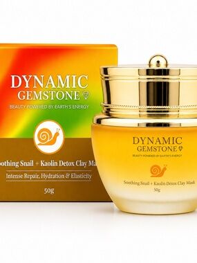 Dynamic Gemstone Soothing Snail & Kaolin Detox Clay Mask - 50g